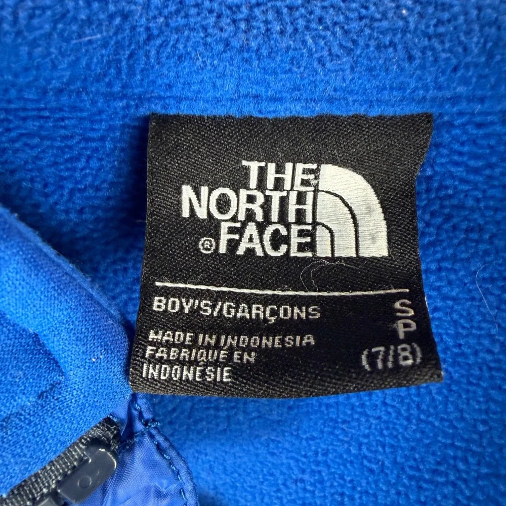 The North Face Boys Triclimate 3-in-1 Jacket Blue Navy Orange Size S 7/8 DryVent